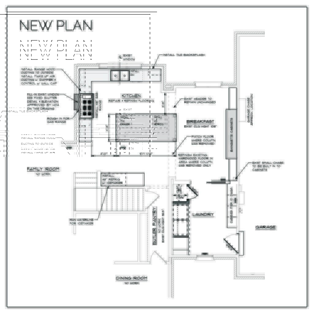 New Home Remodeling Plan