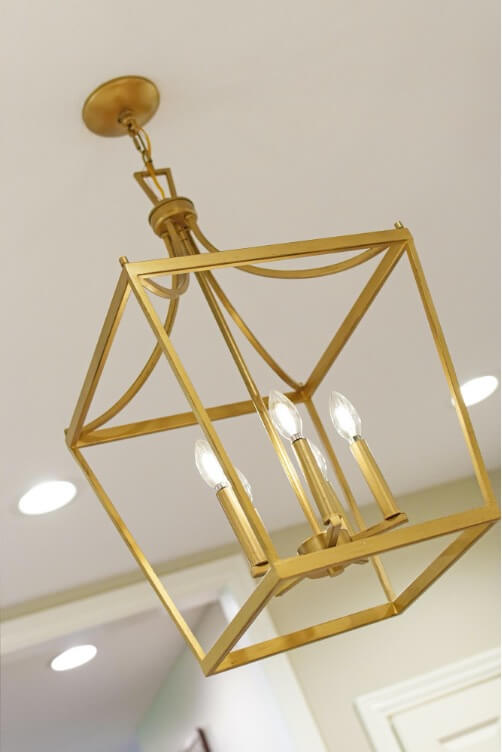 gold lantern pendent luxury lighting idea
