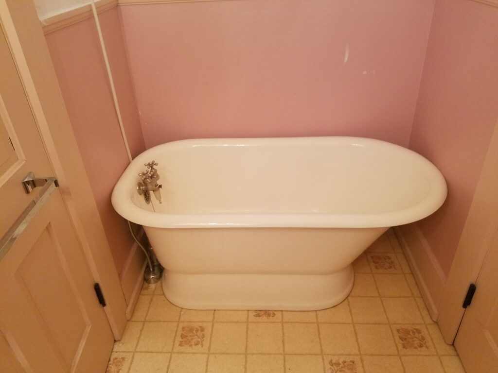 before bathroom renovation in historical home