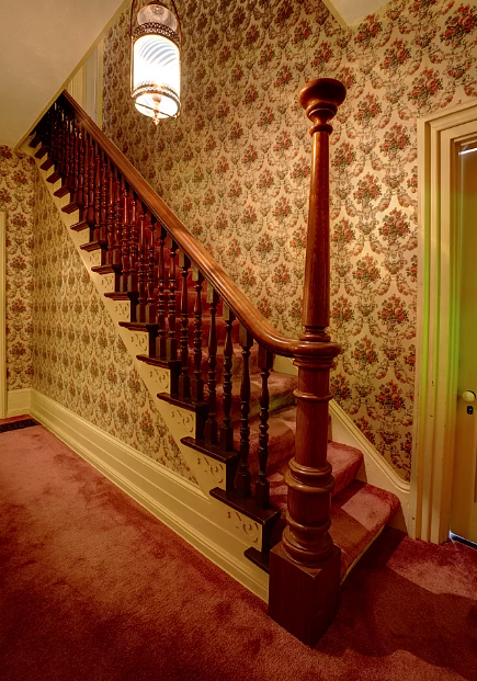 before staircase restoration